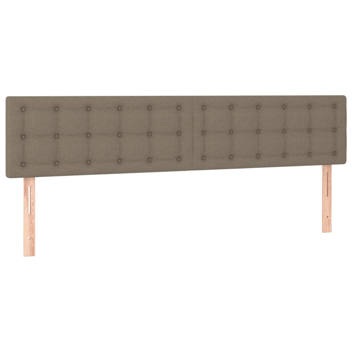 Tăblii de pat, 2 buc, gri taupe, 90x5x78/88 cm, textil - WALTI WALTI