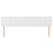 Tăblii de pat, alb, 180x5x78/88 cm, piele ecologică - WALTI WALTI