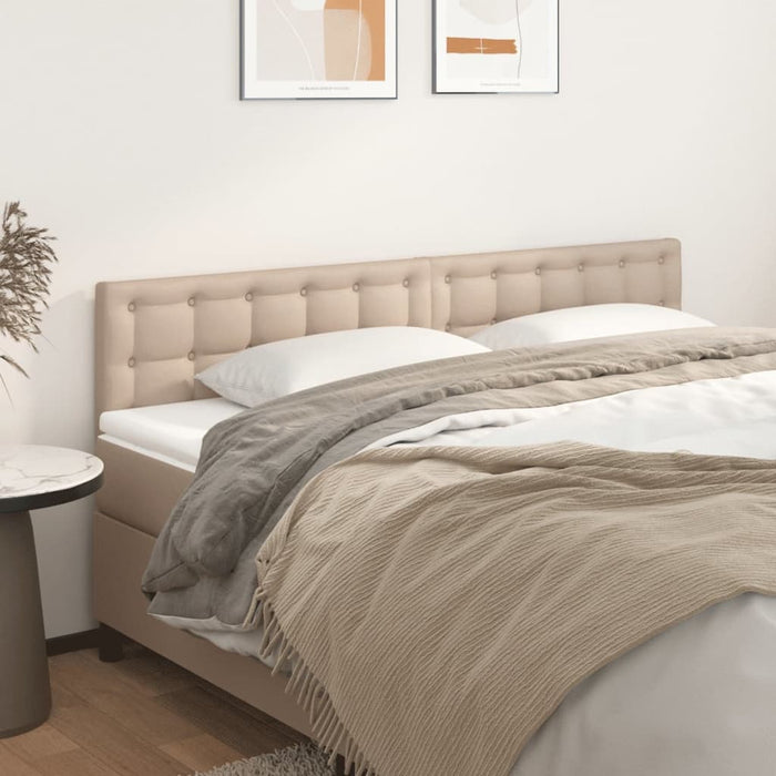 Tăblii de pat, cappuccino, 180x5x78/88 cm, piele ecologică WALTI