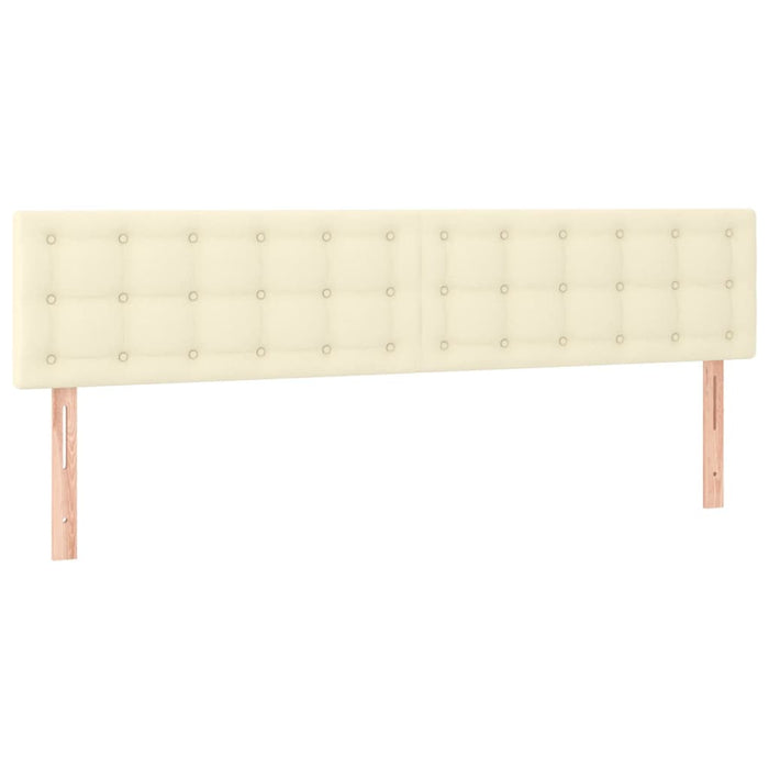 Tăblii de pat, crem, 200x5x78/88 cm, piele ecologică WALTI