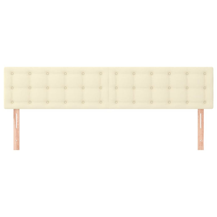 Tăblii de pat, crem, 200x5x78/88 cm, piele ecologică WALTI