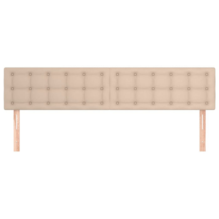 Tăblii de pat, cappuccino, 200x5x78/88 cm, piele ecologică WALTI