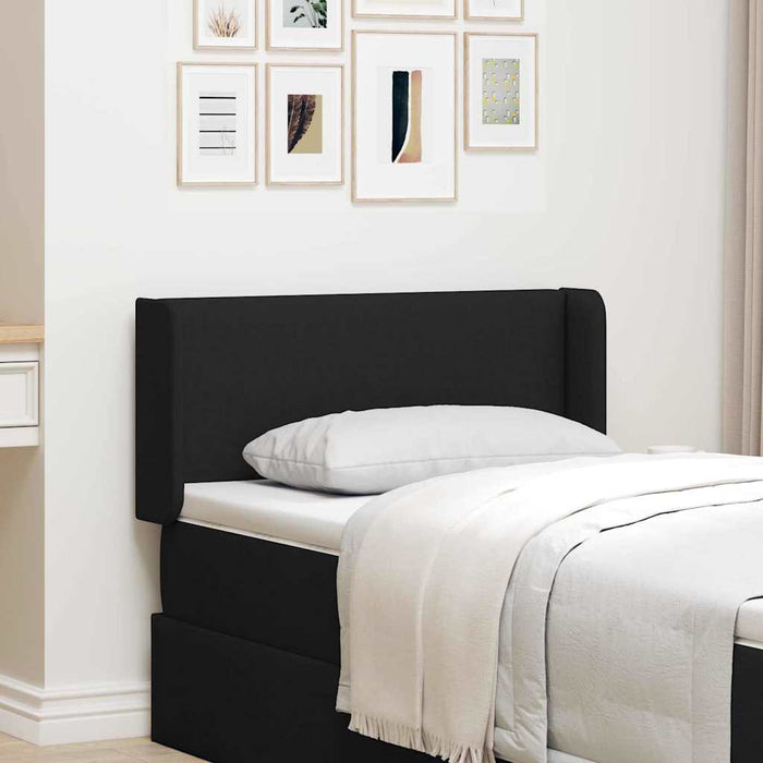 Tăblie cap cu headboard Negru 40.5 x 4 x 40.5 cm țesătură WALTI