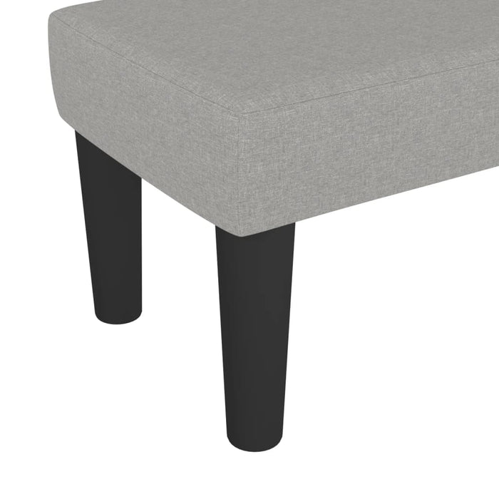 Bancă, gri deschis, 70x30x30 cm, textil - WALTI WALTI
