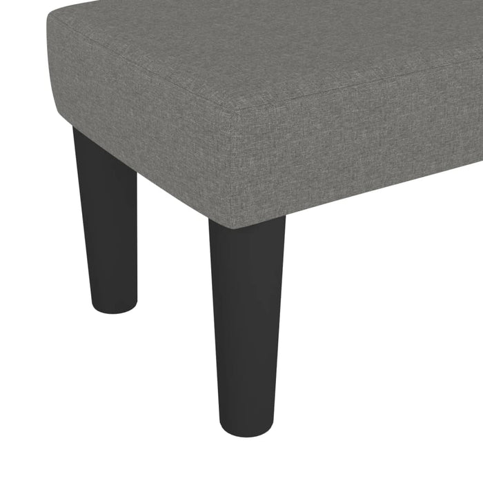 Bancă, gri închis, 70x30x30 cm, textil - WALTI WALTI