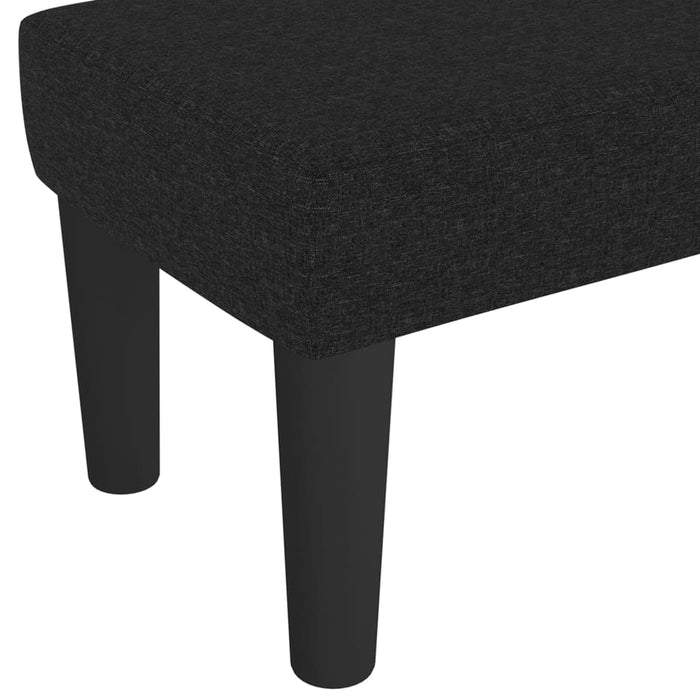Bancă, negru, 70x30x30 cm, textil - WALTI WALTI