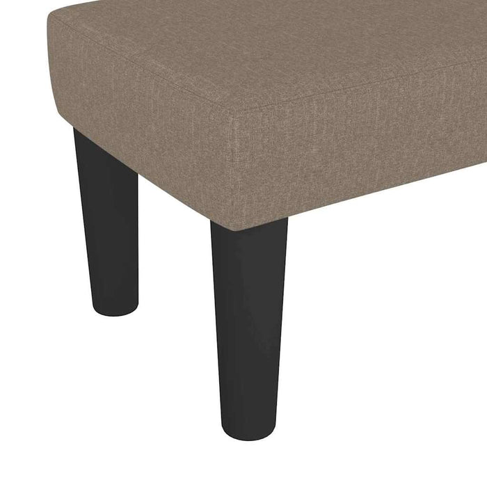 Bancă, gri taupe, 70x30x30 cm, textil - WALTI WALTI