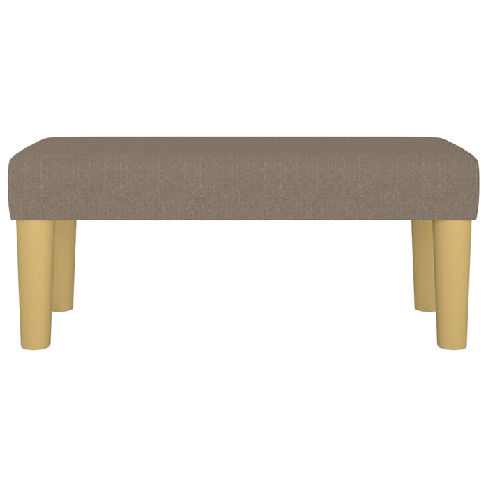 Bancă, gri taupe, 70x30x30 cm, textil - WALTI WALTI