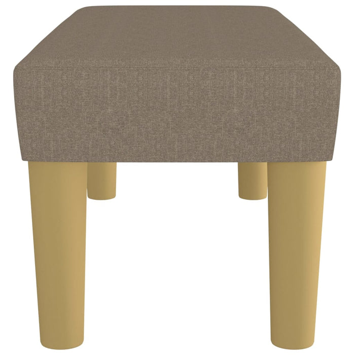 Bancă, gri taupe, 70x30x30 cm, textil - WALTI WALTI