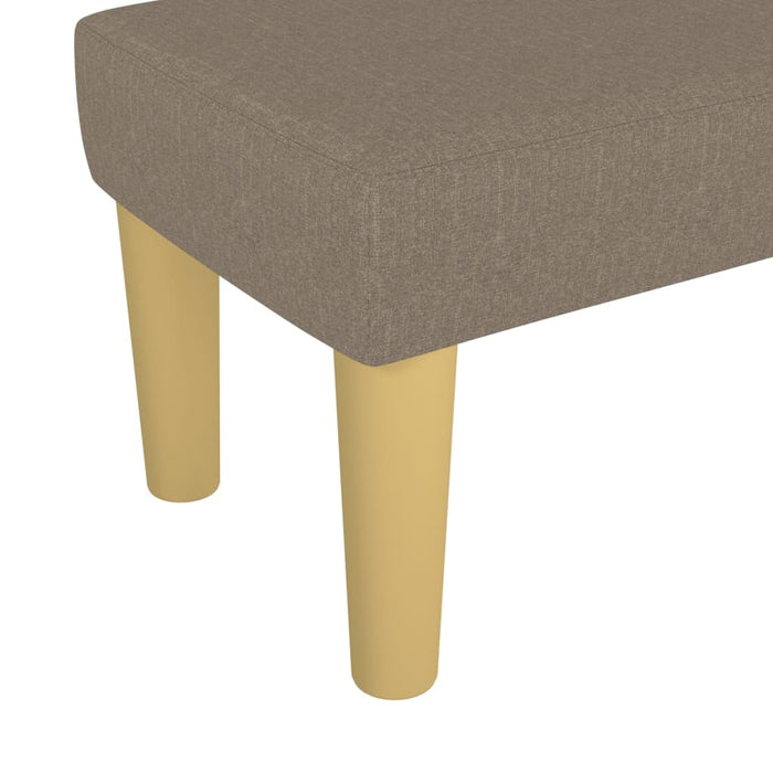 Bancă, gri taupe, 70x30x30 cm, textil - WALTI WALTI