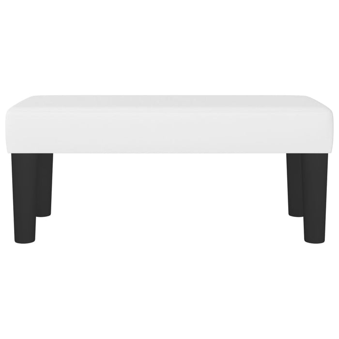 Bancă, alb, 70x30x30 cm, piele ecologică - WALTI WALTI