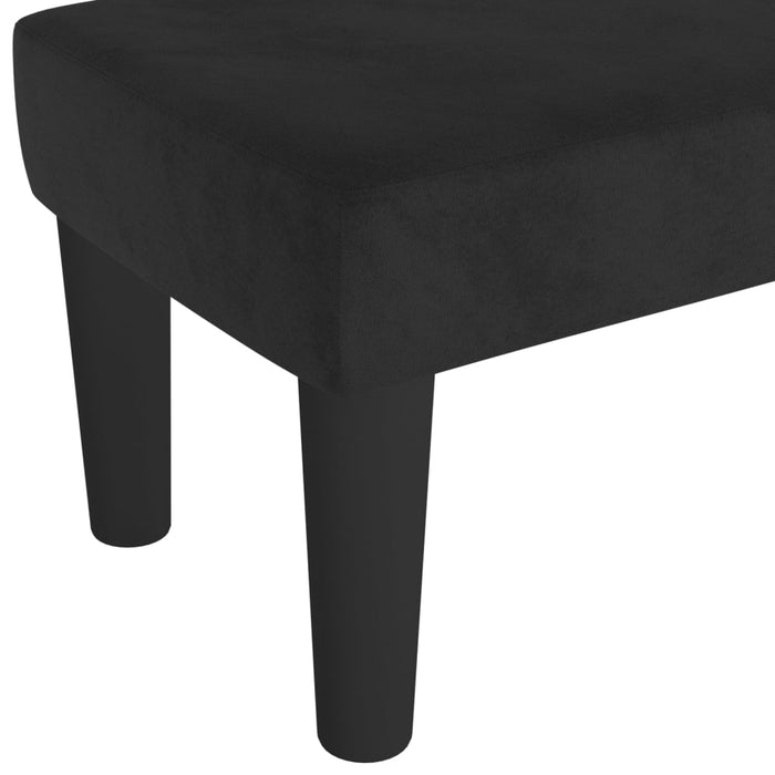 Bancă, negru, 70x30x30 cm, textil - WALTI WALTI