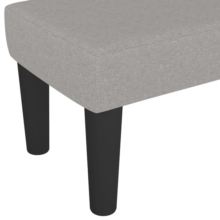 Bancă, gri deschis, 100x30x30 cm, textil - WALTI WALTI