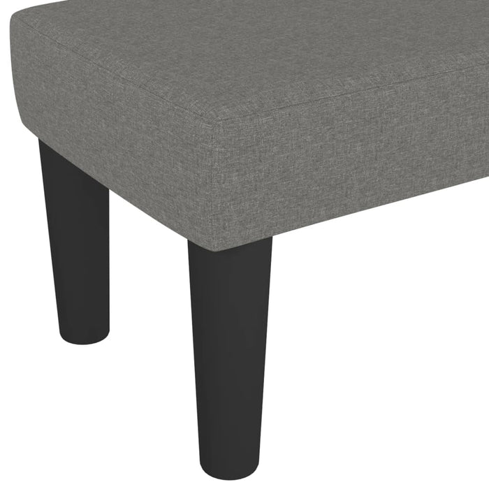 Bancă, gri închis, 100x30x30 cm, textil - WALTI WALTI