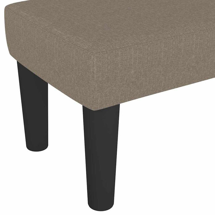 Bancă, gri taupe, 100x30x30 cm, textil - WALTI WALTI