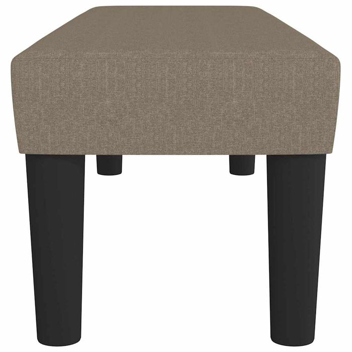 Bancă, gri taupe, 100x30x30 cm, textil - WALTI WALTI