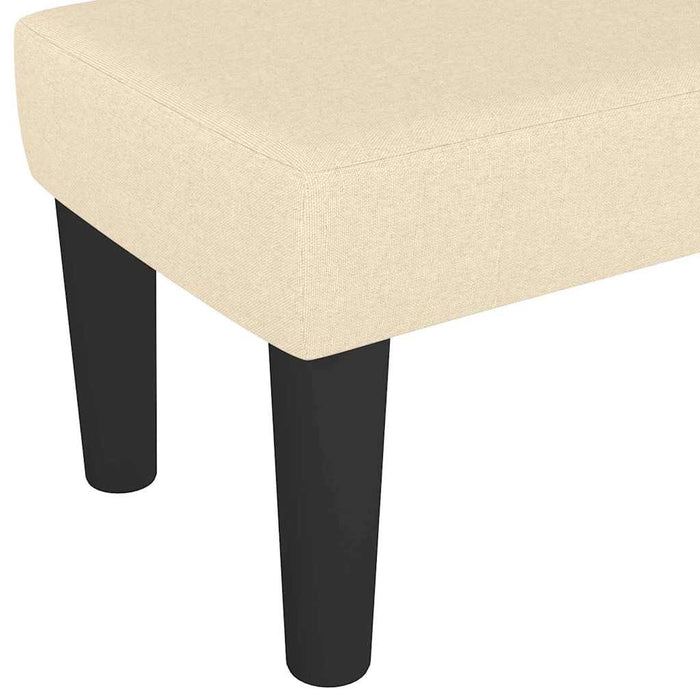 Bancă, crem, 100x30x30 cm, textil - WALTI WALTI