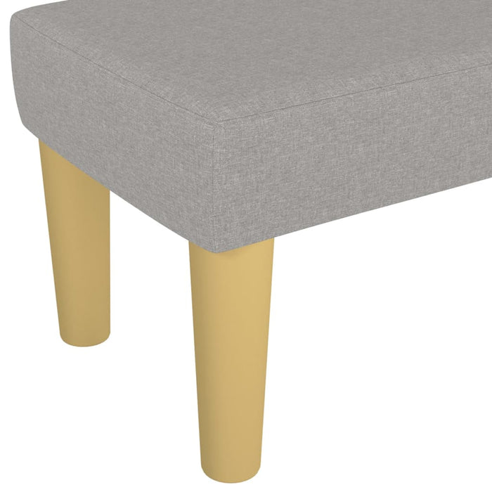 Bancă, gri deschis, 100x30x30 cm, textil - WALTI WALTI