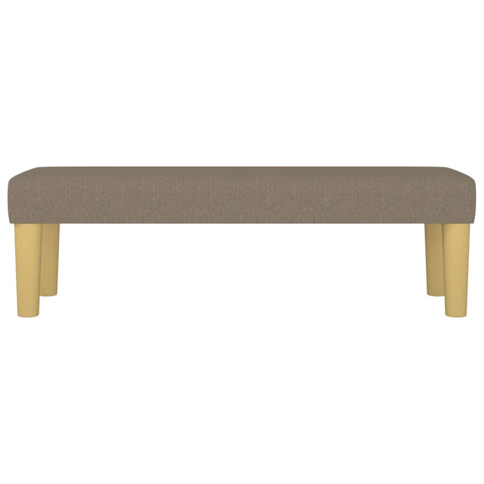 Bancă, gri taupe, 100x30x30 cm, textil - WALTI WALTI