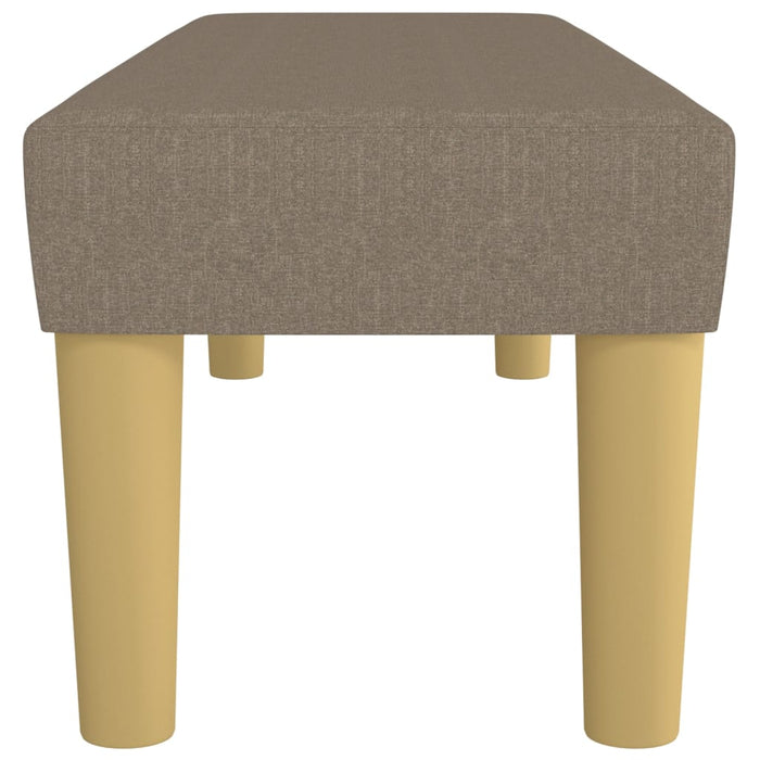 Bancă, gri taupe, 100x30x30 cm, textil - WALTI WALTI