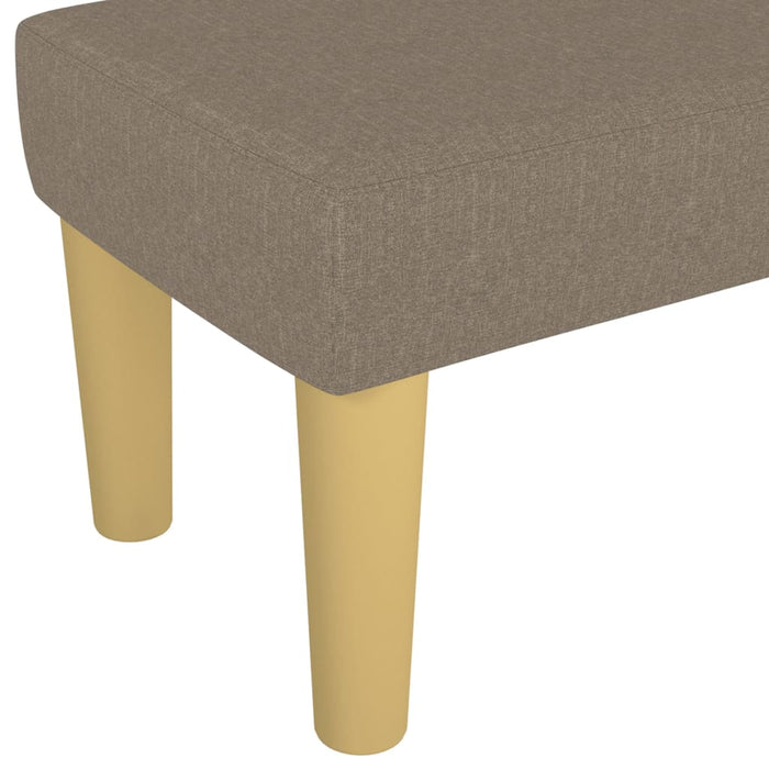 Bancă, gri taupe, 100x30x30 cm, textil - WALTI WALTI