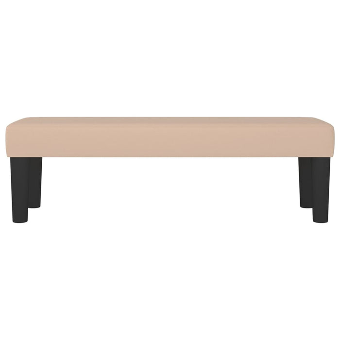 Bancă, cappuccino, 100x30x30 cm, piele ecologică - WALTI WALTI