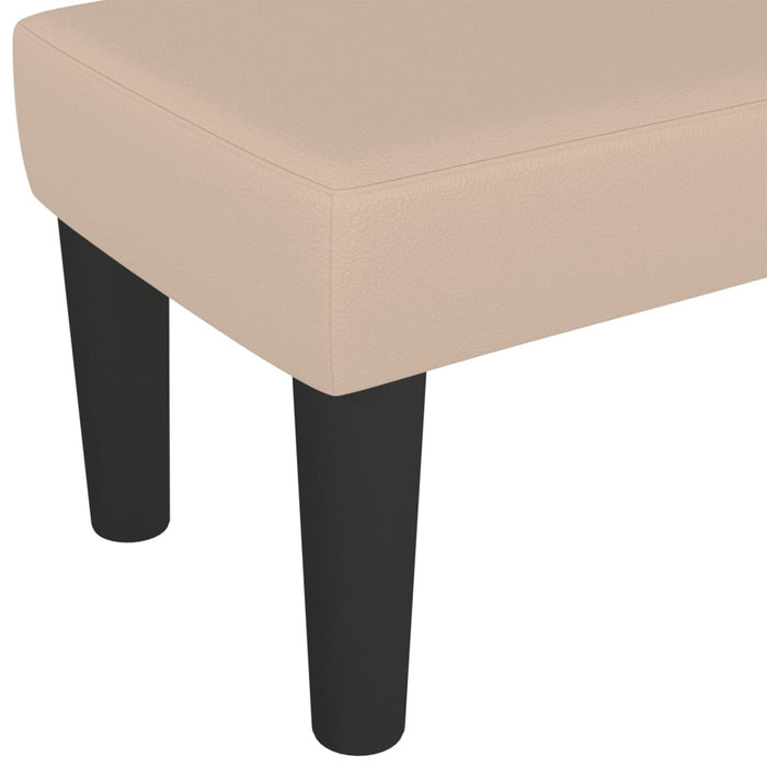 Bancă, cappuccino, 100x30x30 cm, piele ecologică - WALTI WALTI