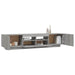 Set dulapuri TV cu LED, 2 piese, gri sonoma, lemn prelucrat - WALTI WALTI