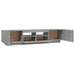 Set dulapuri TV cu LED, 2 piese, gri sonoma, lemn prelucrat - WALTI WALTI