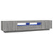 Set dulapuri TV cu LED, 2 piese, gri sonoma, lemn prelucrat - WALTI WALTI
