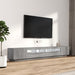 Set dulapuri TV cu LED, 3 piese, gri sonoma, lemn prelucrat - WALTI WALTI
