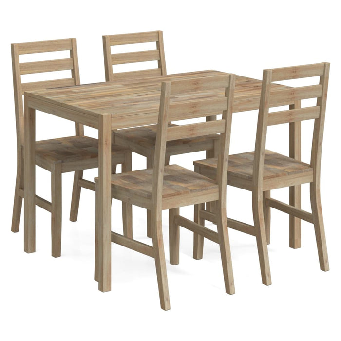 Set mobilier de bucătărie, 5 piese, lemn masiv de acacia WALTI