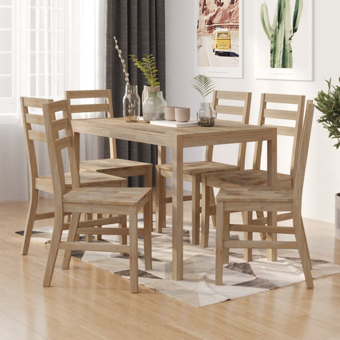 Set mobilier de bucătărie, 7 piese, lemn masiv de acacia WALTI