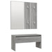 Set de mobilier pentru hol, gri sonoma, lemn prelucrat - WALTI WALTI