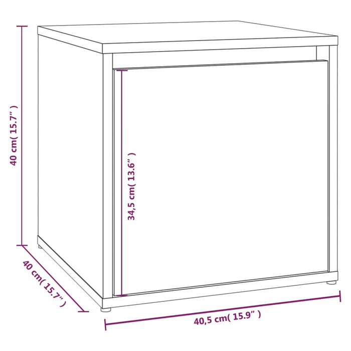 Set de mobilier pentru hol, gri sonoma, lemn prelucrat - WALTI WALTI