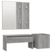 Set de mobilier pentru hol, gri sonoma, lemn prelucrat - WALTI WALTI