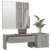 Set de mobilier pentru hol, gri sonoma, lemn prelucrat - WALTI WALTI