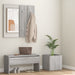 Set de mobilier pentru hol, gri sonoma, lemn prelucrat - WALTI WALTI