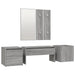 Set de mobilier pentru hol, gri sonoma, lemn prelucrat - WALTI WALTI