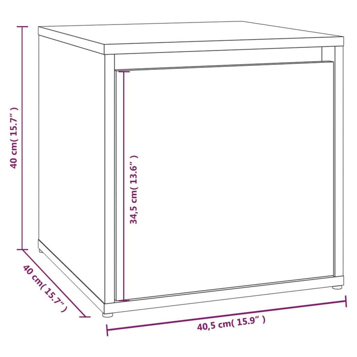 Set de mobilier pentru hol, gri sonoma, lemn prelucrat - WALTI WALTI