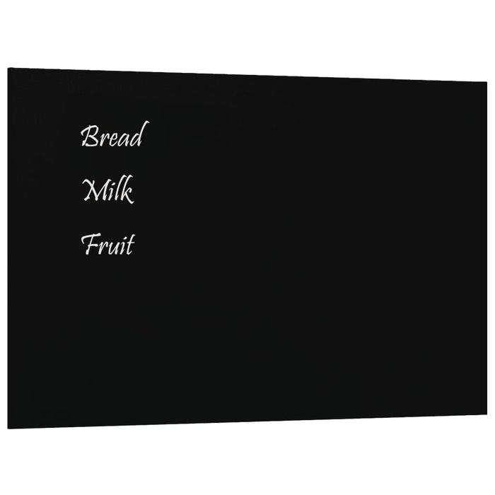 Tablă magnetică de perete neagră 40x30 cm, sticlă securizată WALTI