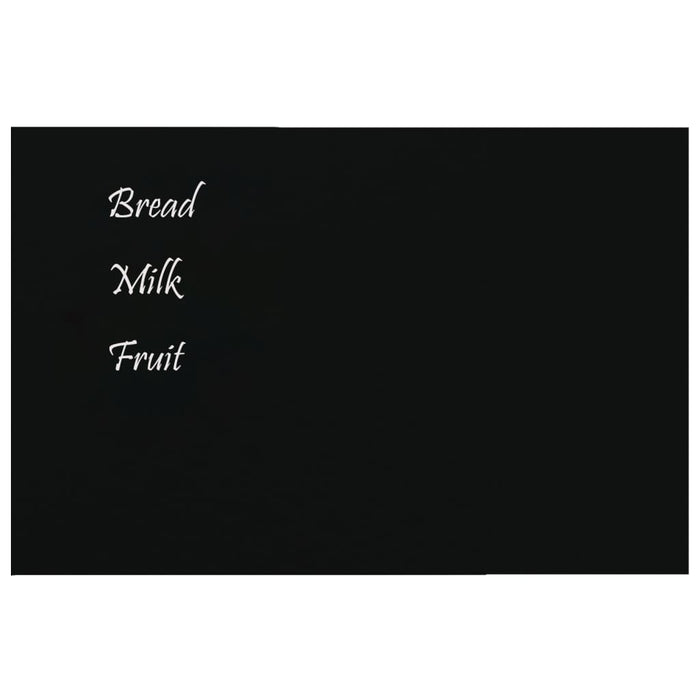 Tablă magnetică de perete neagră 40x30 cm, sticlă securizată WALTI