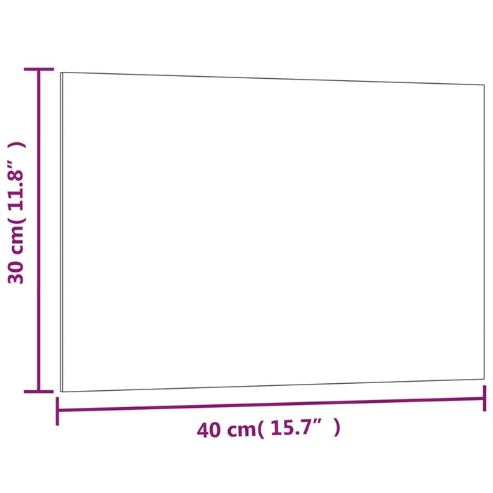 Tablă magnetică de perete neagră 40x30 cm, sticlă securizată WALTI