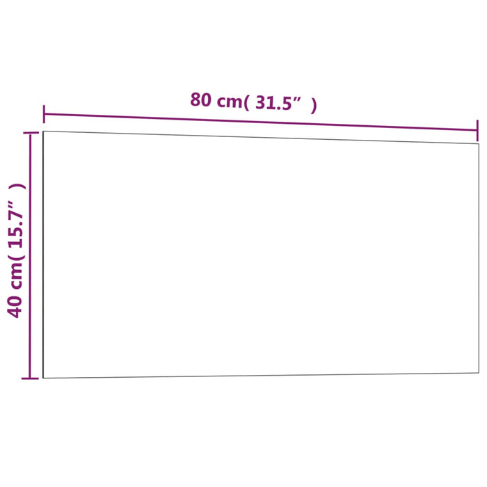 Tablă magnetică de perete neagră 80x40 cm, sticlă securizată WALTI