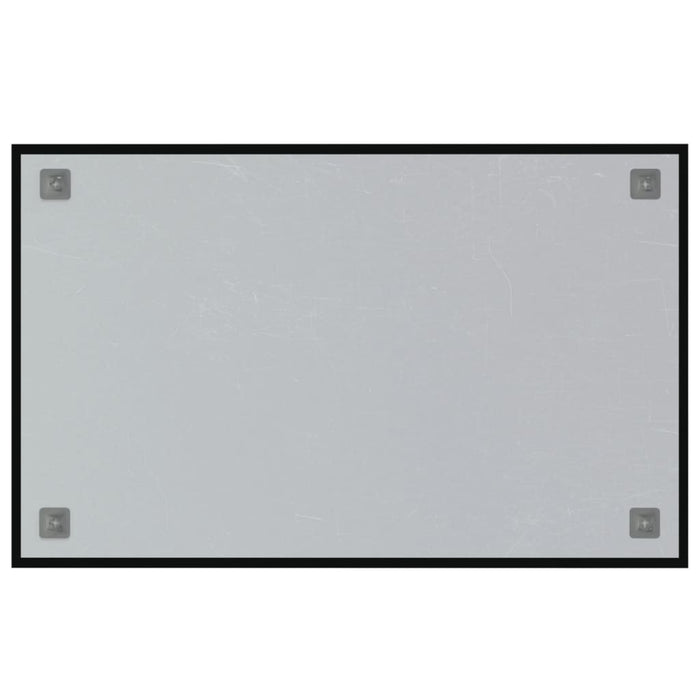 Tablă magnetică de perete, negru, 80x50 cm, sticlă securizată WALTI