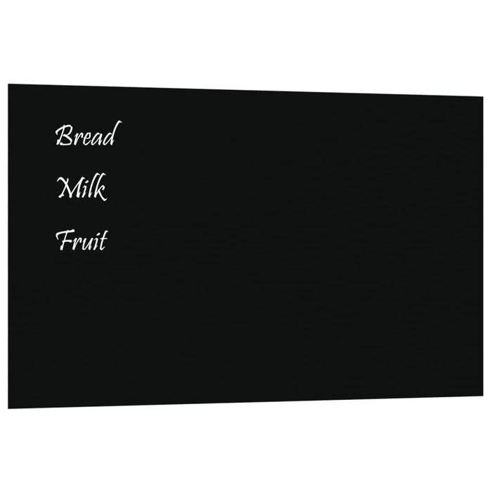 Placă magnetică de perete, negru, 100x60 cm  sticlă securizată WALTI
