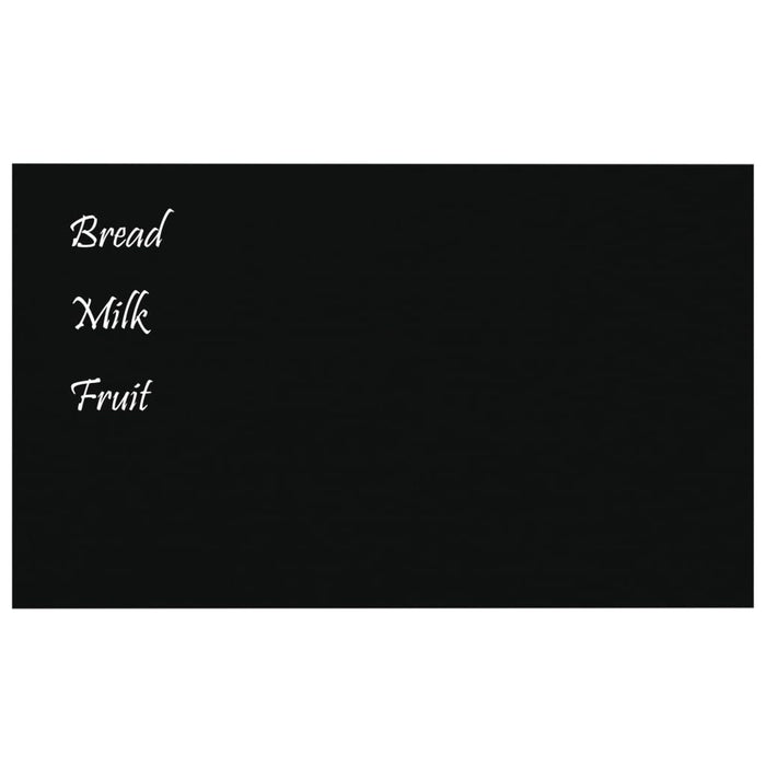 Placă magnetică de perete, negru, 100x60 cm  sticlă securizată WALTI