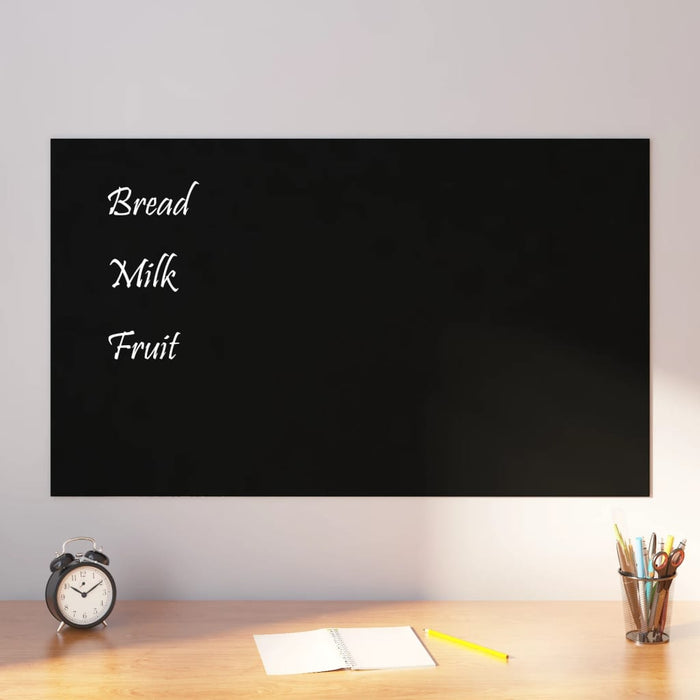 Placă magnetică de perete, negru, 100x60 cm  sticlă securizată WALTI