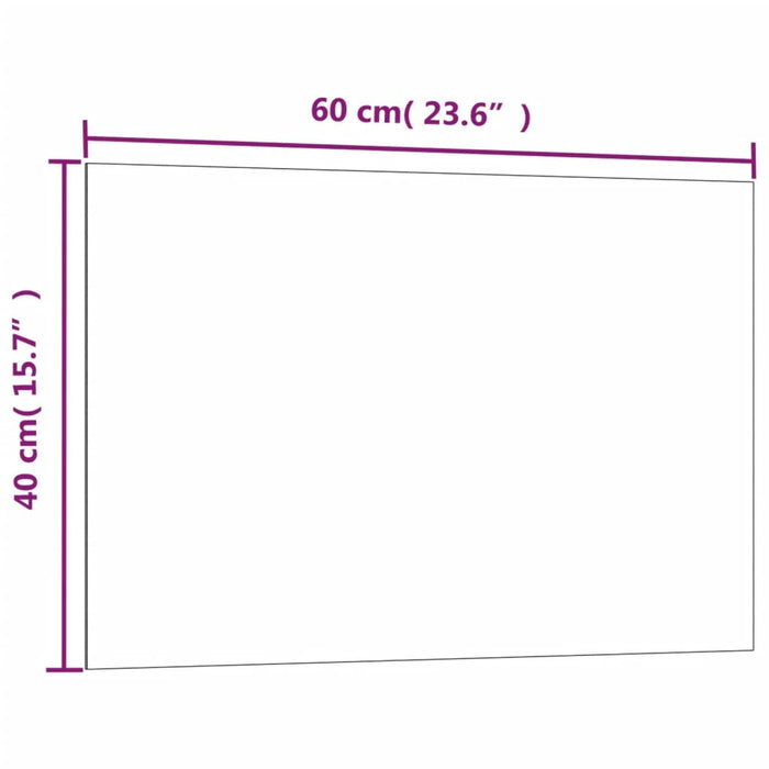 Placă magnetică de perete, alb, 60x40 cm  sticlă securizată WALTI