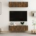 Dulap TV de perete, 4 buc, stejar, 60x30x30 cm, lemn prelucrat - WALTI WALTI